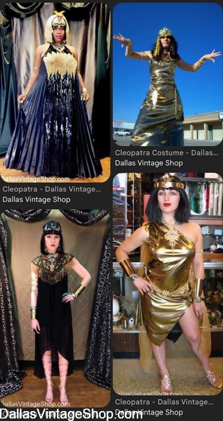 CLEOPATRA COSTUMES: Get Supreme Quality to Economy Quality Period & International Festival Costumes at Dallas Vintage Shop.