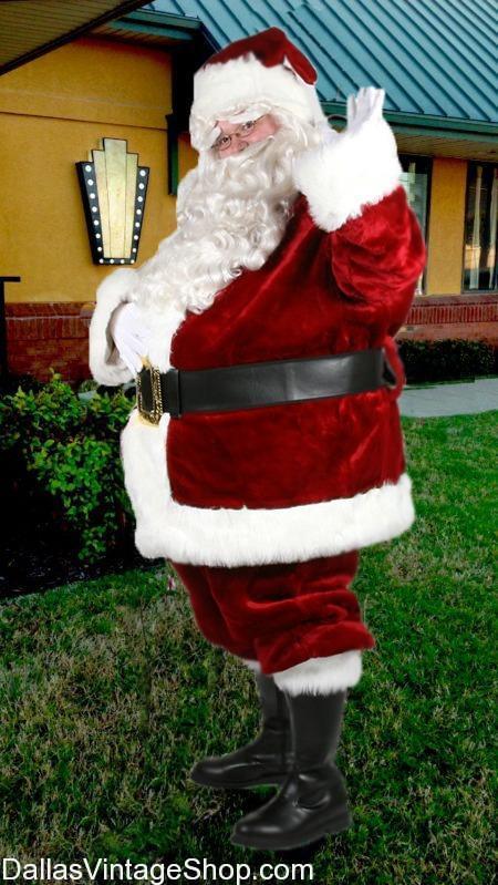 Plus Santa Claus Suits up to 3X & 4X: Accessories, Supplies, santa clause outfits dfw Dallas Area, Complete Santa Outfits.