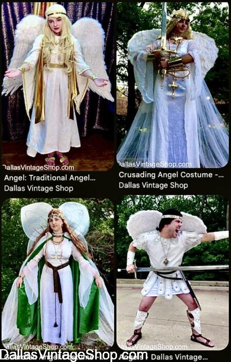 ANGELS COSTUMES: GET Biblical, Christmas, Warrior or Guardian Angels at Dallas Vintage Shop. ANGELS COSTUMES: We have Biblical, Christmas, Warrior or Guardian Angels at Dallas Vintage Shop.