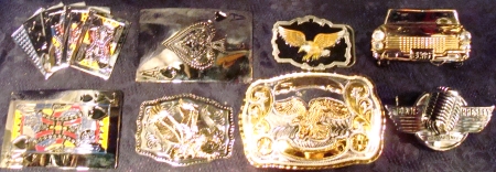 Elvis Buckles. American Eagle Buckles. Vegas Buckles
