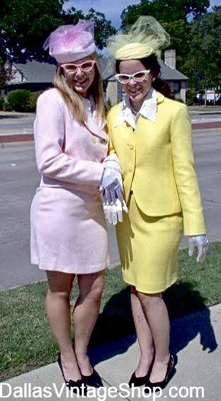 US FIRST LADIES ATTIRE: Get Jackie Kennedy, Dressy Suits, Pillbox Hats, Gloves & Jewelry. Dress like "Jackie O" or any of your favorite First Ladies with Outfits from Dallas Vintage Shop.