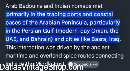 INDIAN NOMAD, Desert Attire: Arabian Bedouins meet Indian Nomads on the Ancient Silk Road. DVS has Arab, Indian, Bedouin & Nomad Costumes.