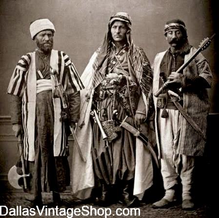 Arabian Bedouins and Nomad Style Outfits are great ideas for Black Rock Desert getups because they are adaptable to hot desert days or layered for cool nights.