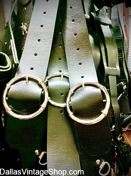 PIRATE BELTS, BALDRICS, FROGS & SWORD BELTS: Many Styles & Colors, From Supreme Quality Leather to Economy Costume Choices are all at Dallas Vintage Shop.