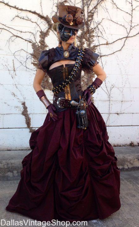 Dickens on the Strand Galveston: Ladies Costume Ideas, Dickens On The Strand Creative Steampunk Costumes at Dallas Vintage Shop.