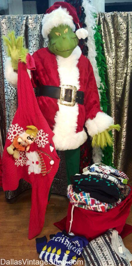 Funny Christmas Sweaters, Quality Grinch Theme Christmas Sweater