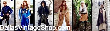 ACTION CHARACTERS: Game of Thrones Characters, FenCon, All Con, Comic Con & all Cosplay Costume ideas are at Dallas Vintage Shop.