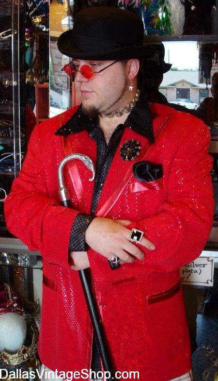 MEN'S FLASHY BLAZERS & SPORTS COATS: Sharp Snazzy Men's Show-off Fashions.