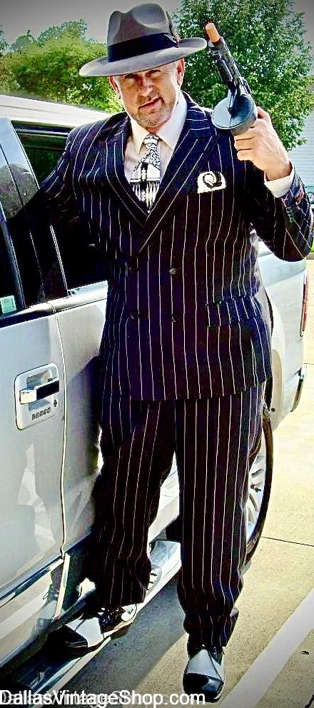 MEN'S KILLER HALLOWEEN COSTUMES: GET Real Suits, Clothing, Ties, Hats, Pocket Watches, Vests, Men's Gaudy Jewelry, Shoulder Holsters, Pistols & Tommy Guns at Dallas Vintage Shop, MEN'S KILLER HALLOWEEN COSTUMES: GET Real Suits, Clothing, Ties, Hats, Pocket Watches, Vests, Men's Gaudy Jewelry, Shoulder Holsters, Pistols & Tommy Guns at Dallas Vintage Shop,