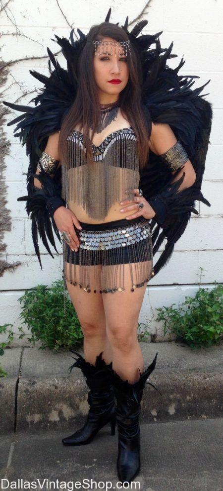 Burning Man Black Raven Exotic Outfit