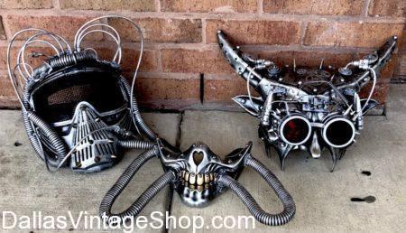 Burning Man Face Gear, Masks, Cyborg Goggles with Horns, Futuristic, Sci-fi, Cyber Punk, Eye Wear, Mask, Goggles, Burning Man complete collection of Curiouser & Curiouser Paraphernalia, Clothing & Accessories. SEE ALSO: