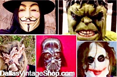 COSTUME MASKS: Get Star Wars Character Masks & Helmets plus Costumes at Dallas Vintage Shop.