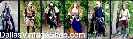 TRF THEMED WEEKEND COSTUME GUIDE: Shown here are a few of Dallas Vintage Shop's Barbarians, Vikings, Warriors & Marauders that we keep in stock.