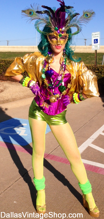 Fat Tuesday Costumes, Fat Tuesday Attire for Fat Tuesday Club & Bar Crawls, Private Fat Tuesday Parties, Mardi Gras Formal & Gala Attier, Fat Tuesday Colorful Wigs, Hats, Boas, Beads & Accessories from Dallas Vintage Shop. Fat Tuesday Costumes, Fat Tuesday Attire, Fat Tuesday Wigs, Masks, Boas, Beads, Hats & Fat Tuesday Party Ideas from Dallas Vintage Shop.