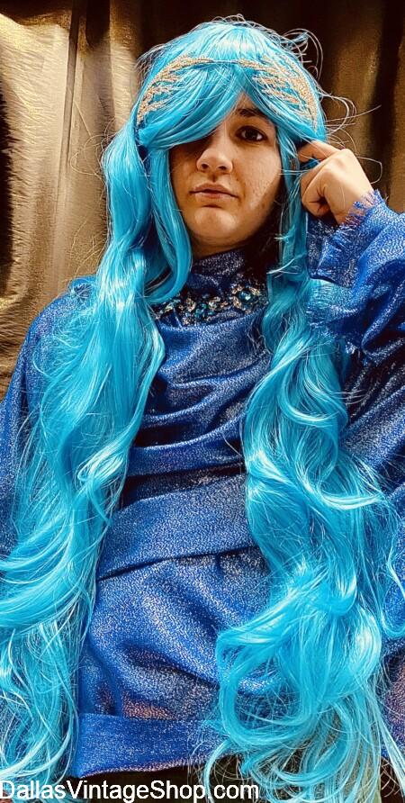 UBBI DUBBI FESTIVAL OUTFITS: Get "Into the Abyss," Fabulous Ubbi Dubbi Rave Ideas; Norse Sea Witches & Greek Sea Goddesses, Sirens, Mermaids at Dallas Vintage Shop.