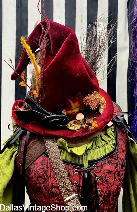 COTTAGE WITCH HATS: Cutest Cottage Witch Hats ever are at Dallas Vintage Shop.