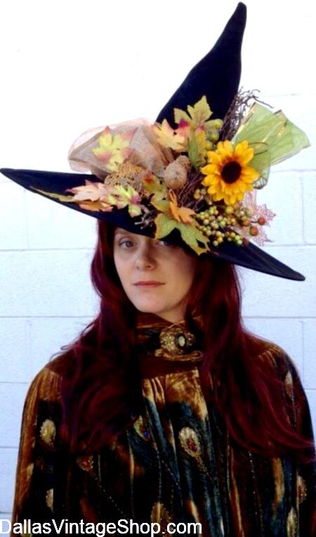 WITCHES HATS: Beautiful Custom Designs, Fall Witch Costumes & Hat Ideas. SEE: Witch Hats. SEE ALSO: Witches.