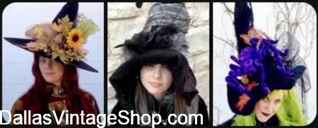 Witch Hats: Huge Variety of Styles, Highly Detailed to Simple.