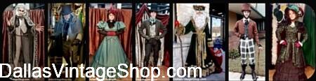 DICKENS CHARACTERS COSTUMES: Scrooge, Cratchit, Ghosts of Christmas & more are at Dallas Vintage Shop.