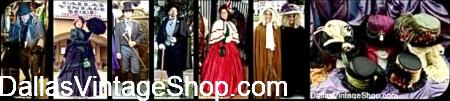 DICKENS ON THE STRAND ATTIRE Now Trending, Get Ladies, Gentlemen & Children's Attire at Dallas Vintage Shop.
