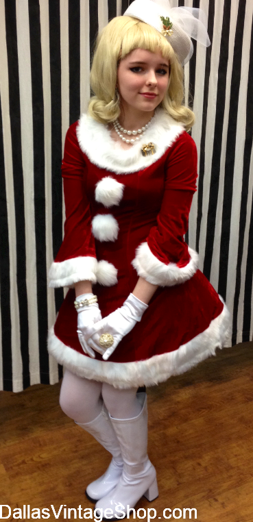 ELF COSTUMES: This Sexy 60's Lady Elf Costume is just one Example of our Christmas Elves Costume Ideas. We have other Lady Elves, Working Elves & Famous Elves Costumes at Dallas Vintage Shop. ELF COSTUMES: We have Sexy Christmas Elves, Lady Elves, Working Elves & Famous Elves Costumes at Dallas Vintage Shop.