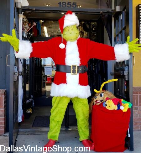 BEST CHRISTMAS CHARACTER COSTUMES; See our Grinch Costumes and other Costume Ideas that are perfect for your Christmas Theme Party. Get unlimited Christmas Characters at Dallas vintage Shop.