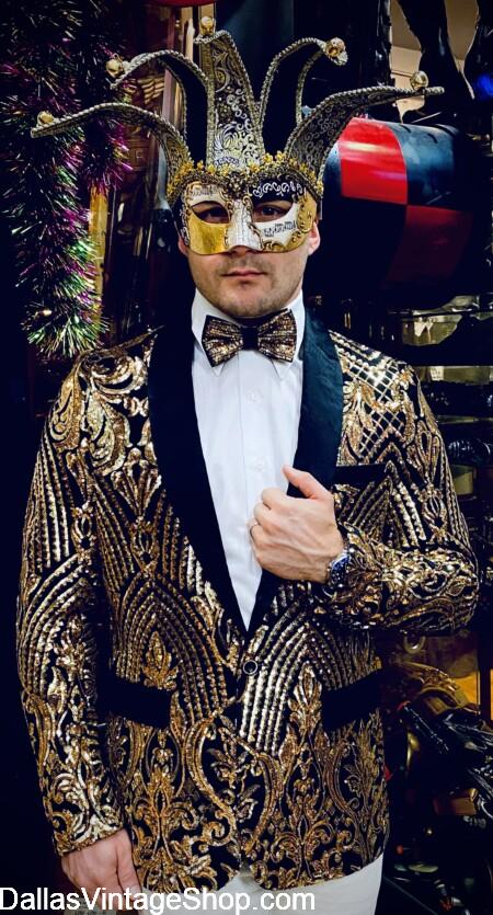 Men's Flashy Sequin Suit Coats, Jackets, Bow ties & Unlimited Flashy Attire from Dallas Vintage Shop Men's Flashy Sequin Suit Coats, Jackets, Bow ties & Unlimited Flashy Attire from Dallas Vintage Shop