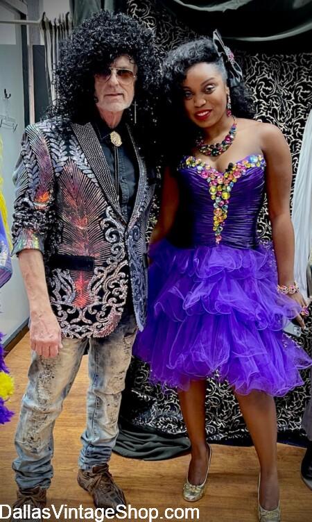 NYE PARTY 80'S GLAM ATTIRE: Best Themes for NYE Parties, Fun NYE PARTY THEMES & IDEAS & Costumes from Dallas Vintage Shop.