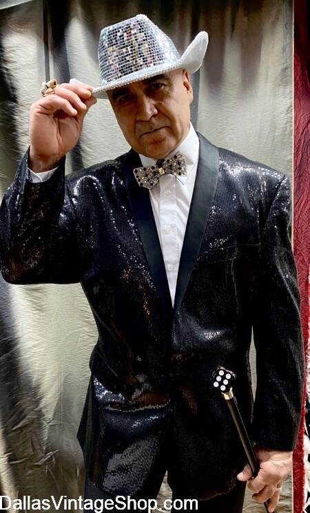 MASQUERADE MEN'S ATTIRE: Here's a little Texas Style. Get Killer Outfits & Extraordinary Gala Ball Ideas for Gentlemen at Dallas Vintage Shop.