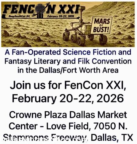 FEN CON 2026 INFORMATION, Here is all the Details, Costume Workshops & Guests Listed. Click HERE Official FenCon 2026 Website.