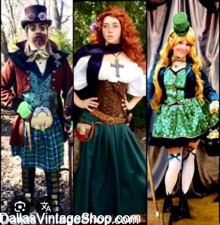 NORTH TEXAS IRISH FESTIVAL 2026 UPDATE: GET EVENT INFO & Gentlemen's & LADIES Festival Attire at Dallas Vintage Shop.