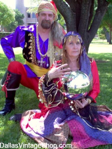Medieval Fair Norman: DON'T MISS IT; Shown here is one Creative Gypsy Couple, Fortune Teller's Outfits. Get Fantastic Costumes & Ideas like Romeo & Juliet, Robin Hood & Maid Marian and others at Dallas Vintage Shop. Medieval Fair Norman: DON'T MISS IT; Get Details HERE & Fantastic Costumes & Ideas; Gypsy Couple, Romeo & Juliet, Robin Hood & Maid Marian at Dallas Vintage Shop.