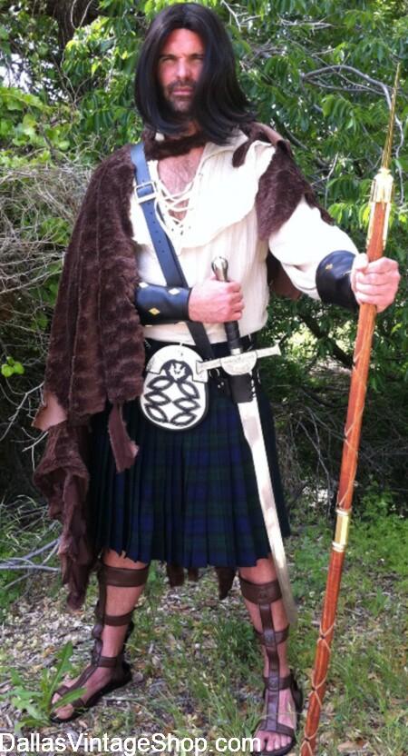 MEDIEVAL FAIR 2026 Norman OK: Get Event Details & Costumes like William Wallace & other Scottish or Celtic Medieval Characters Outfits from Dallas Vintage Shop.