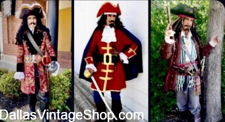 TRF PIRATE OUTFITS: Get Supreme Quality Historical & Movie Character Pirates, Jack Sparrow, Captain Morgan, Captain Hook & all your favorites. We have Unlimited Pirate Coats, Swords, Tricorns, Leather Garb & Gear at Dallas Vintage Shop. TRF PIRATE OUTFITS: Get Supreme Quality Historical & Movie Character Pirates, Jack Sparrow, Captain Morgan, Captain Hook & all your favorites. We have Unlimited Pirate Coats, Swords, Tricorns, Leather Garb & Gear at Dallas Vintage Shop.