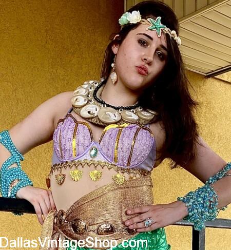 UBBI DUBBI FEST 2026: "INTO THE ABYSS" APRIL 24 & 25: GET Rave CLOTHING & EDM COSTUME IDEAS, Like this Mermaid Outfit at Dallas Vintage Shop.