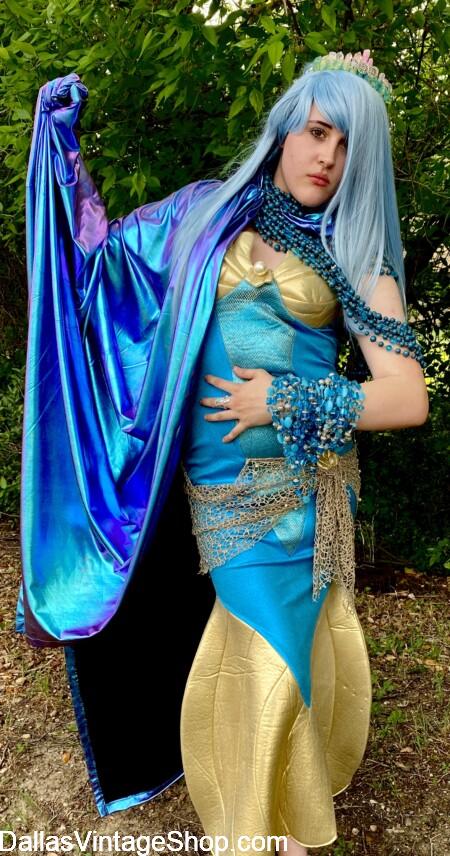 UBBI DUBBI FEST COSTUMES: Get 'Into the Abyss' Rave Style Mermaids, Sirens, Greek Sea Goddesses & Sea Creatures from Dallas Vintage Shop in the DFW Area.
