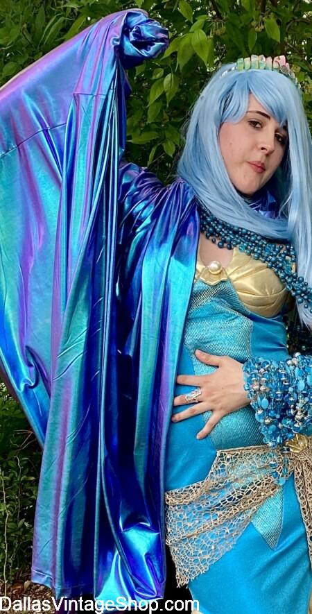 UBBI DUBBI FEST ATTIRE: Get Accessories & Clothing for Mermaids, Mermen & Other EDM & RAVE FESTIVAL OUTFITS like this "INTO THE ABYSS" Rave Mermaid from Dallas Vintage Shop, DFW Area.