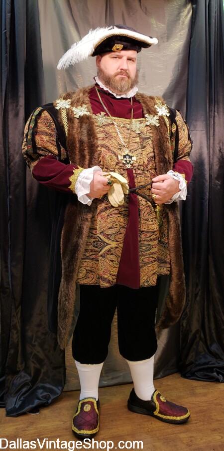 SCARBOROUGH RENAISSANCE FESTIVAL 2026: Get DETAILS & COSTUMES: We have Aristocracy, Monarchs, Royalty, Lords & Ladies Attire. This Henry VIII Costume is just one Idea from Dallas Vintage Shop.