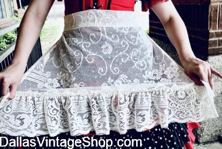 NATIONAL POLKA FESTIVAL COSTUMES: Get Special Vintage & Home Made Aprons & Polka Costume Accessories at Dallas Vintage Shop.
