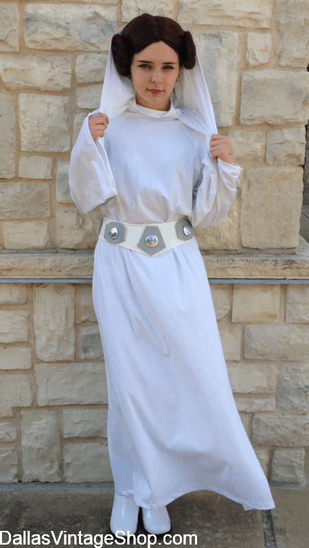REBEL SCUM CONVENTION: Aug 7 -9, 2026, Frisco, TX. Get this Princess Leia Costume, from Dallas Vintage Shop.