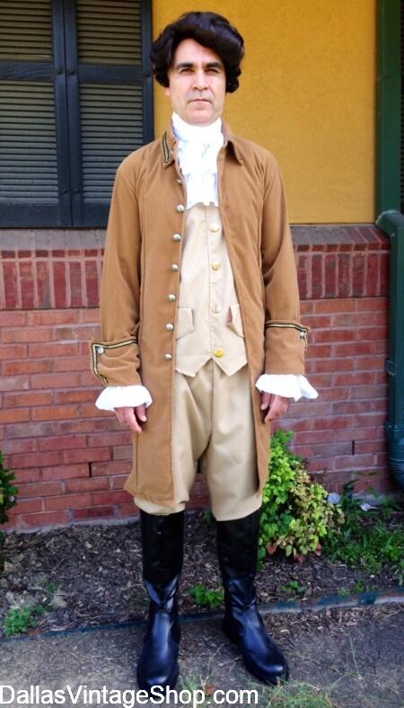 JULY 4TH 2026: America 250 Costumes. Get US President John Adams, 2nd President, Founding Father & other Patriotic Heroes at Dallas Vintage Shop.