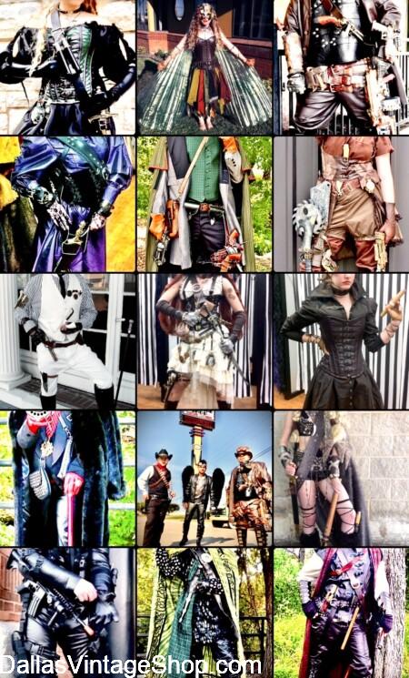 GEN CON COSPLAY COSTUMES: Shown here are some or our D&D, LARP, Fantasy Weapons, Armor, Leather Garb & Unlimited Accessories are from Dallas Vintage Shop. GEN CON COSPLAY COSTUMES: Get D&D, LARP, Fantasy Weapons, Armor, Leather Garb & Unlimited Accessories are at Dallas Vintage Shop.
