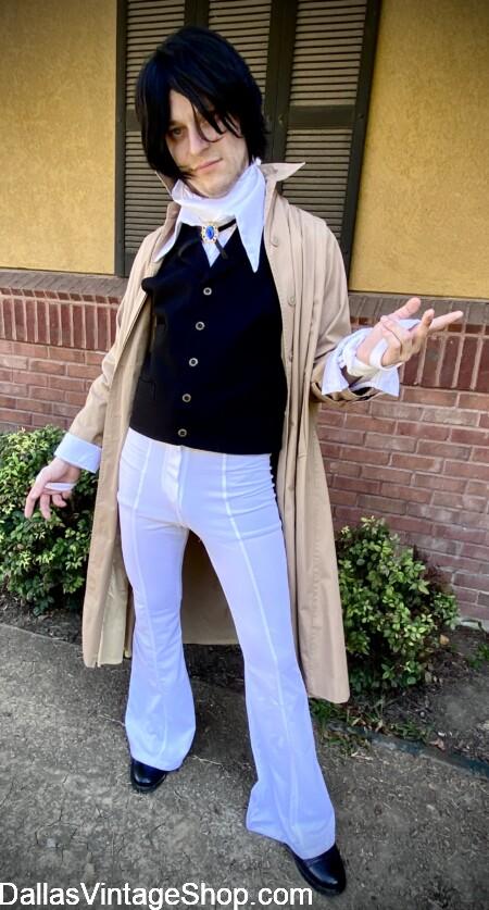 TEXAS NORTH ANIME COSTUMES: Events & Costumes HERE. Get this Osamu Dazai, Bungo Stray Dogs. Anime Character Costume and we have Unlimited others in Stock at Dallas Vintage Shop.