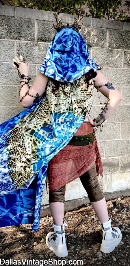 Burning Man Axis Mundi Outfit: Shown here is a Getup for the FASHION LOVING, but PRAGMATIC, Desert Friendly, CELTIC, DRUID PRIESTESS Costume from Dallas Vintage Shop. Burning Man Axis Mundi Outfit: Get FASHION LOVING, but PRAGMATIC Desert Friendly CELTIC, DRUID PRIESTESS Attire from Dallas Vintage Shop.