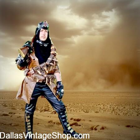 WASTELAND WEEKEND OUTFITS: Shown here is some Dystopian Head Gear, Futuristic Mad Max Movie Style Face Masks, & Fantasy Steampunk Gear for Wasteland Festivals & Activities from Dallas Vintage Shop. WASTELAND WEEKEND OUTFITS: Get Dystopian Head Gear, Futuristic Mad Max Movie Style Face Masks, & Fantasy Steampunk Gear for Wasteland Festivals & Activities at Dallas Vintage Shop.