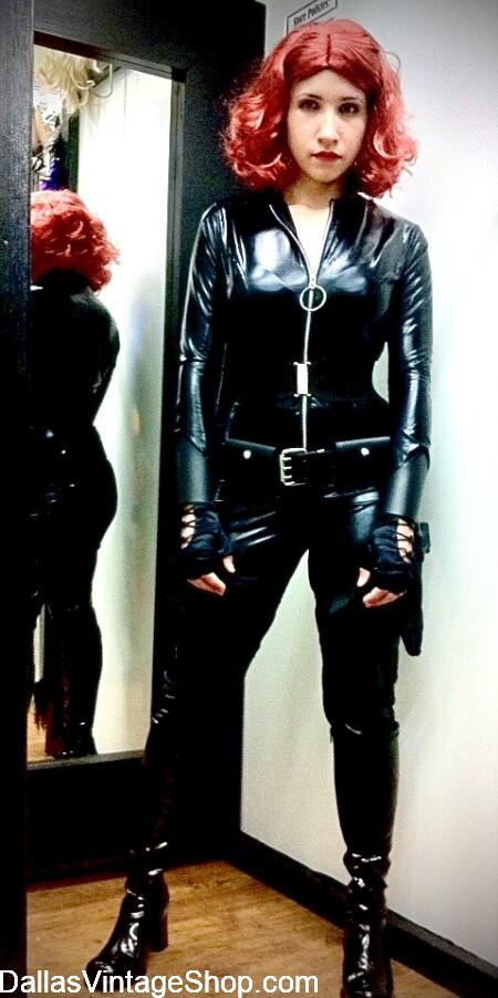 FAN EXPO BLACK WIDOW COSTUME: Shown here is only one or our Marvel & DC Superheroes, Super Heroines, Super Villains & Villainesses Costumes we keep in stock. Get Cosplay, Anime, Sci-fi, Ladies & Men's Costumes at Dallas Vintage Shop. FAN EXPO BLACK WIDOW COSTUME: Get Marvel & DC Superheroes, Super Heroines, Super Villains & Villainesses, Cosplay, Anime, Sci-fi, Ladies & Men's Costumes at Dallas Vintage Shop.