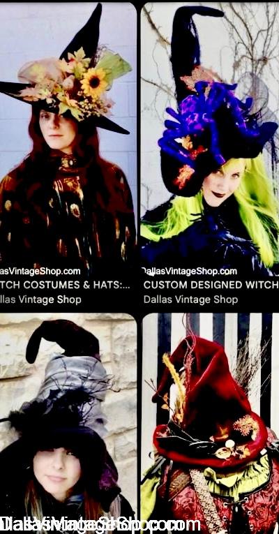DETAILS for SCARBOROUGH HALLOW 2026: Get Dates, Location & Costume Policies HERE. Also get Fabulous Witch Hats & Costumes For Adults & Kids, Day of the Dead & Fall Forrest Creature Outfits at Dallas Vintage Shop.