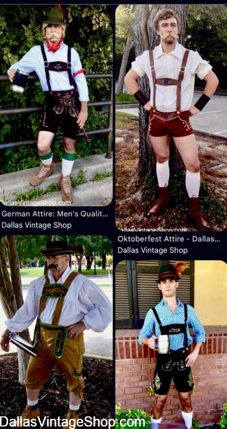 LEDERHOSEN for German Festivals: Lederhosen, Leather or Suede, & Economy Styles. Plus Tyrolean Hats, Shirts, & Accessories from Dallas Vintage Shop. LEDERHOSEN for German Festivals: Lederhosen, Leather or Suede, & Economy Styles. Plus Tyrolean Hats, Shirts, & Accessories from Dallas Vintage Shop.