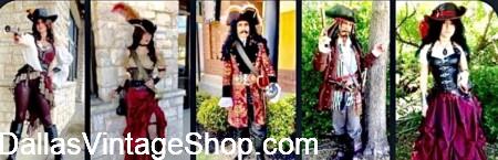 TRF 2026 Themed Weekends GUIDE: Oct 24 (Sat) - 25 (Sun): Pirate Adventure DETAILS HERE. Also, shown here are a few of our Unlimited Collection or Historical & Movie Character Pirate Outfits for Adults & Kids at Dallas Vintage Shop. TRF 2026 Themed Weekends GUIDE: Oct 24 (Sat) - 25 (Sun): Pirate Adventure DETAILS HERE. Also, shown here are a few of our Unlimited Collection or Historical & Movie Character Pirate Outfits for Adults & Kids at Dallas Vintage Shop.