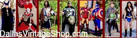 TRF THEMED WEEKEND COSTUME GUIDE: Nov 7 (Sat) - 8 (Sun): Heroes and Villains. Here is a few of the Heroes & Villains Outfits available at Dallas Vintage Shop. TRF THEMED WEEKEND COSTUME GUIDE: Nov 7 (Sat) - 8 (Sun): Heroes and Villains. Here is a few of the Heroes & Villains Outfits available at Dallas Vintage Shop.